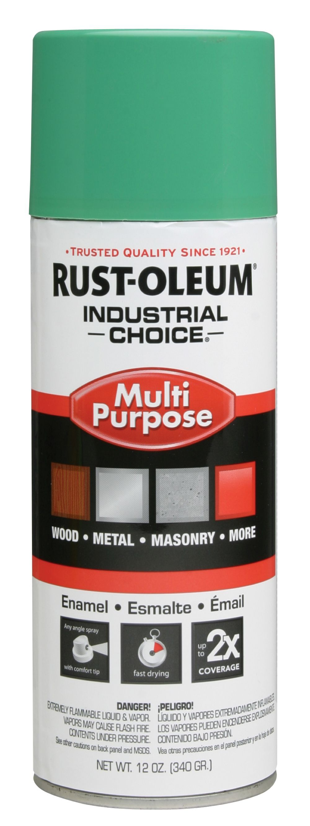 Rust-Oleum&reg; Industrial Choice Enamel Aerosol - Safety Green - Q6